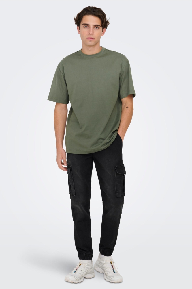 ONSFRED LIFE RLX SS TEE NOOS 22022532 Castor Gray